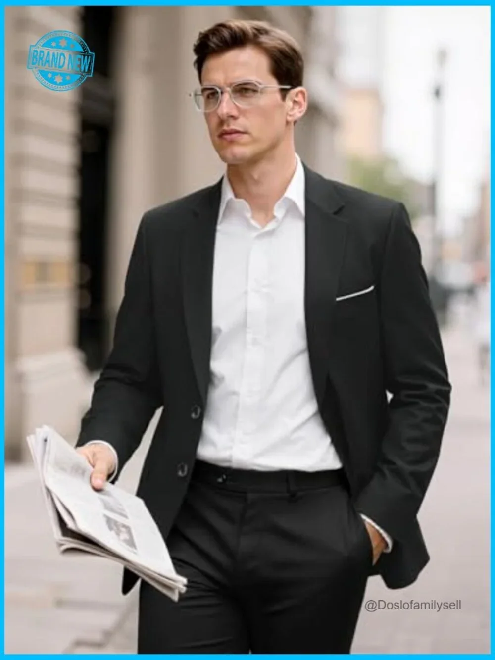 Slim Fit Blazer Modern Formal Business Wedding Party Jacket Elegant